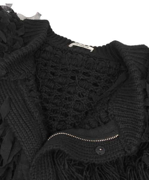 Open Sesame Club（オープンセサミクラブ）OPEN SESAME CLUB (オープンセサミクラブ) tulle fur blouson ブラック サイズ:下記参照の古着・服飾アイテム