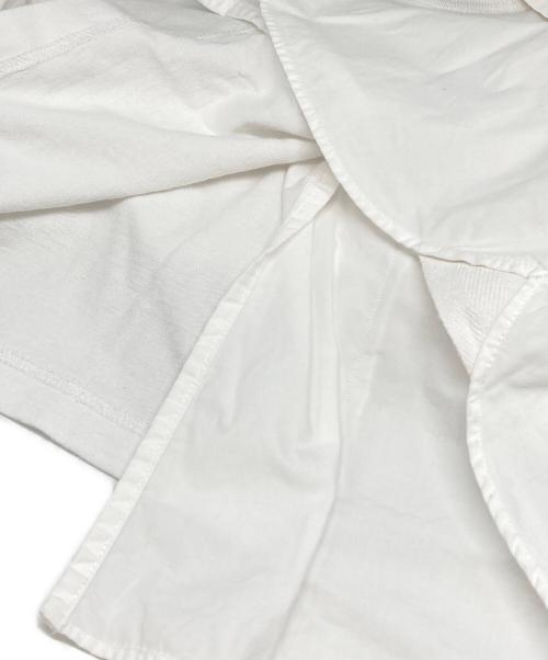 sacai（サカイ）sacai (サカイ) The Big Lebowski (ビッグ・リボウスキ) ドッキングTシャツ ホワイト サイズ:2の古着・服飾アイテム