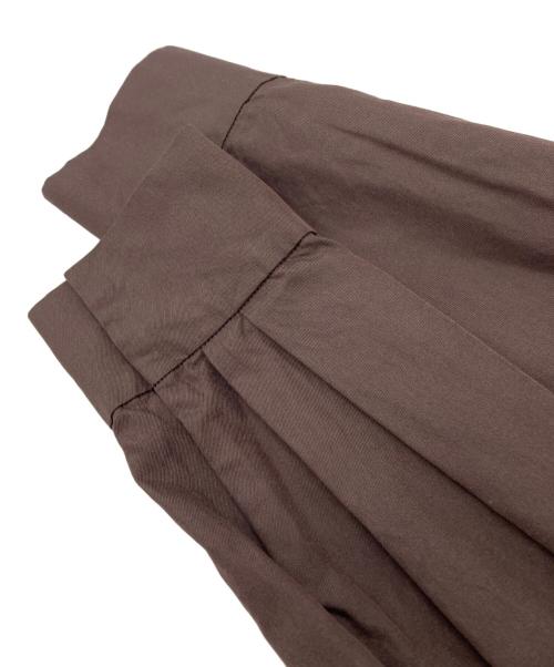 Humoresque（ユーモレスク）Humoresque (ユーモレスク) highneck drape blouse ブラウン サイズ:FREEの古着・服飾アイテム