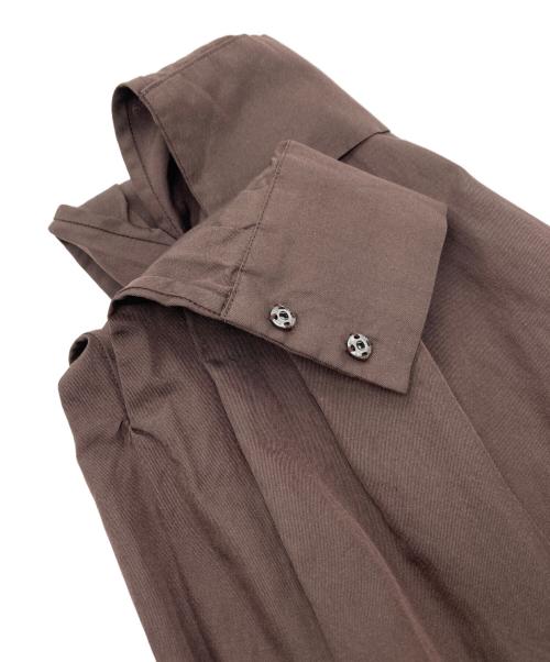 Humoresque（ユーモレスク）Humoresque (ユーモレスク) highneck drape blouse ブラウン サイズ:FREEの古着・服飾アイテム