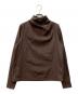 Humoresque（ユーモレスク）の古着「highneck drape blouse」｜ブラウン
