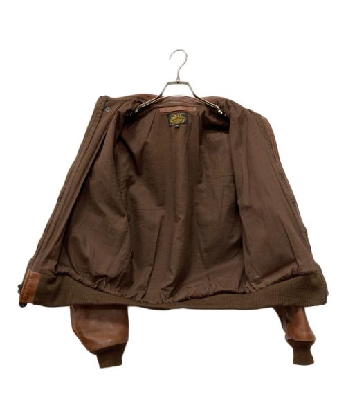 VANSON（バンソン）VANSON (バンソン) A-2レザーフライトジャケット ブラウン サイズ:38の古着・服飾アイテム
