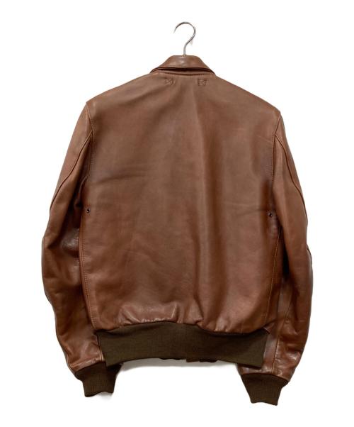 VANSON（バンソン）VANSON (バンソン) A-2レザーフライトジャケット ブラウン サイズ:38の古着・服飾アイテム