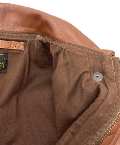 VANSON（バンソン）VANSON (バンソン) A-2レザーフライトジャケット ブラウン サイズ:38の古着・服飾アイテム