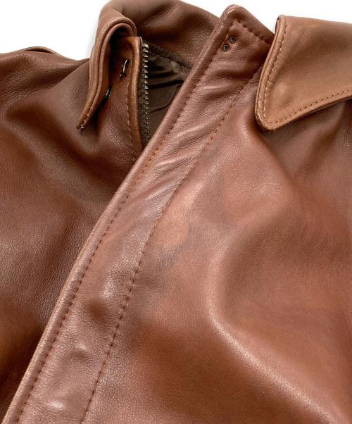 VANSON（バンソン）VANSON (バンソン) A-2レザーフライトジャケット ブラウン サイズ:38の古着・服飾アイテム