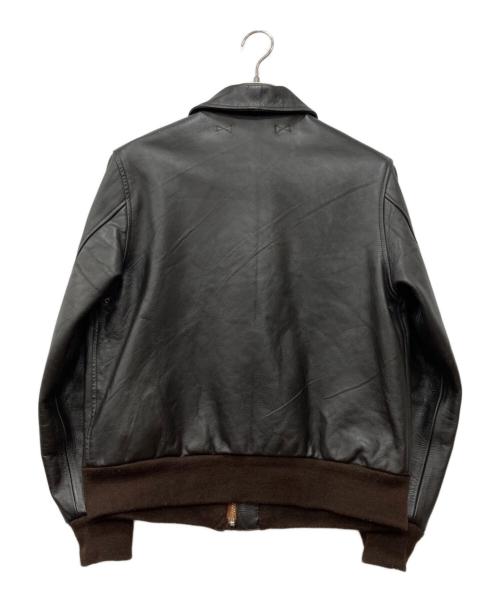 YMCLKY（ワイエムシーエルケーワイ）YMCLKY (ワイエムシーエルケーワイ) A-2 レザーフライトジャケット ブラウン サイズ:Lの古着・服飾アイテム