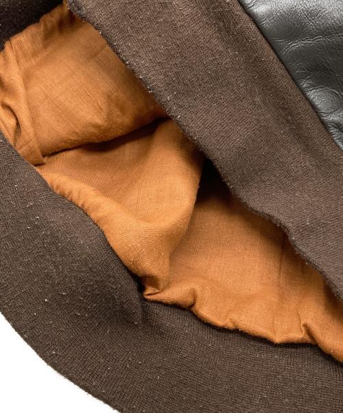 YMCLKY（ワイエムシーエルケーワイ）YMCLKY (ワイエムシーエルケーワイ) A-2 レザーフライトジャケット ブラウン サイズ:Lの古着・服飾アイテム