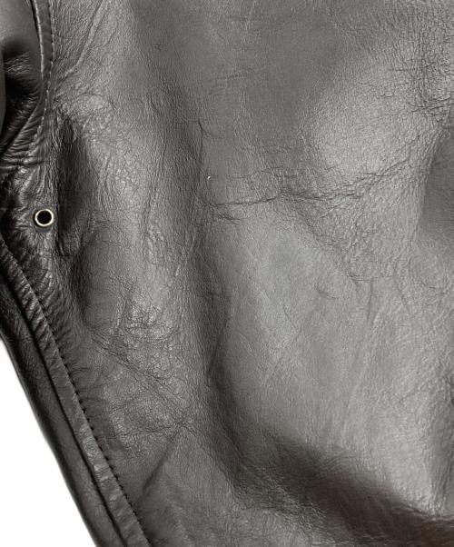 YMCLKY（ワイエムシーエルケーワイ）YMCLKY (ワイエムシーエルケーワイ) A-2 レザーフライトジャケット ブラウン サイズ:Lの古着・服飾アイテム