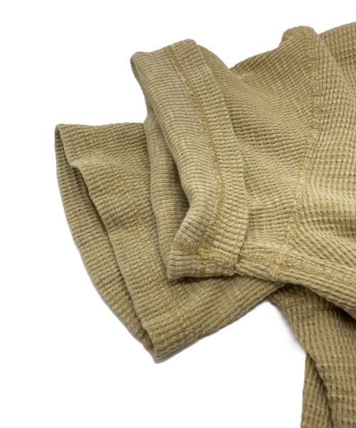 stussy（ステューシー）stussy (ステューシー) PIGMENT DYED SS THERMAL ベージュ サイズ:Sの古着・服飾アイテム