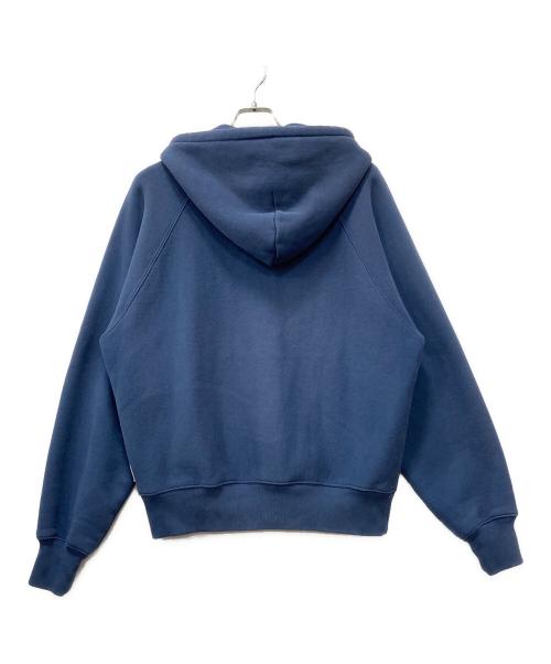 stussy（ステューシー）stussy (ステューシー) RELAXED ZIP HOODIE ブルー サイズ:Mの古着・服飾アイテム