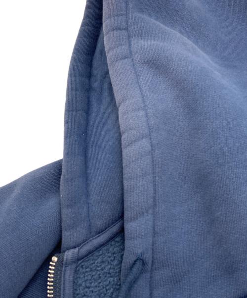 stussy（ステューシー）stussy (ステューシー) RELAXED ZIP HOODIE ブルー サイズ:Mの古着・服飾アイテム