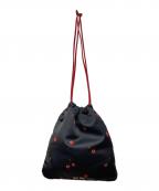 MIU MIUミュウミュウ）の古着「巾着バック」｜ブラック