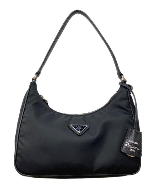 PRADA（プラダ）PRADA (プラダ) ロゴプレートミニハンドバッグ ブラック サイズ:下記参照の古着・服飾アイテム