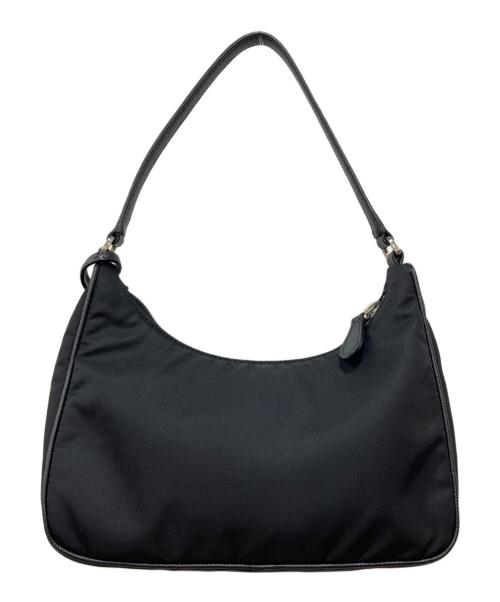 PRADA（プラダ）PRADA (プラダ) ロゴプレートミニハンドバッグ ブラック サイズ:下記参照の古着・服飾アイテム