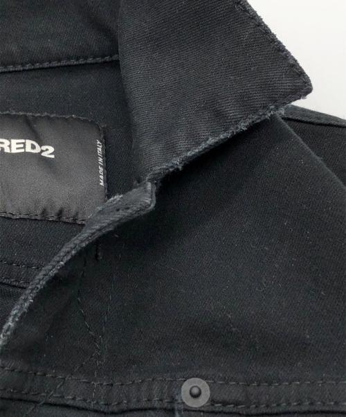 DSQUARED2（ディースクエアード）DSQUARED2 (ディースクエアード) デニムジャケット ブラック サイズ:44の古着・服飾アイテム