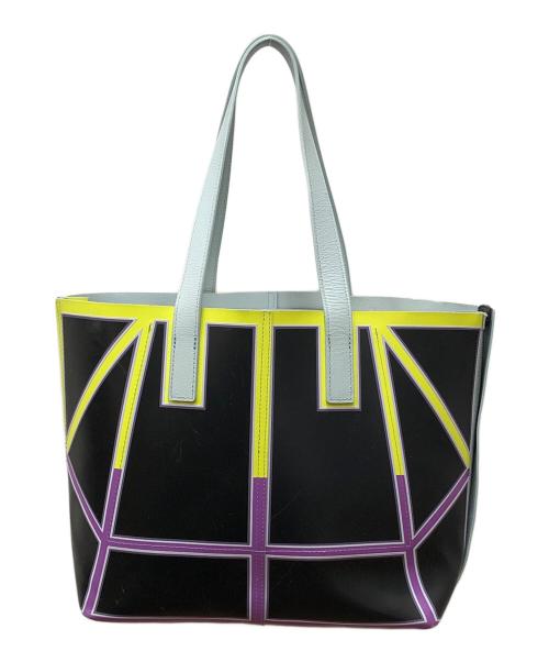 ISSEY MIYAKE（イッセイミヤケ）ISSEY MIYAKE (イッセイミヤケ) ガストンバック ブラック×イエローの古着・服飾アイテム