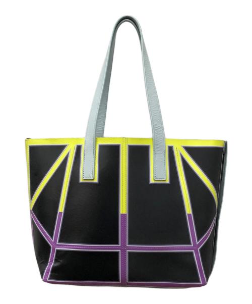 ISSEY MIYAKE（イッセイミヤケ）ISSEY MIYAKE (イッセイミヤケ) ガストンバック ブラック×イエローの古着・服飾アイテム