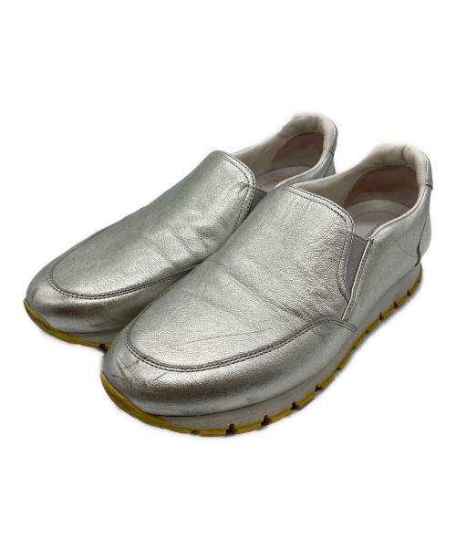 PRADA SPORTS（プラダスポーツ）PRADA SPORTS (プラダスポーツ) レザースリッポン シルバー サイズ:38の古着・服飾アイテム