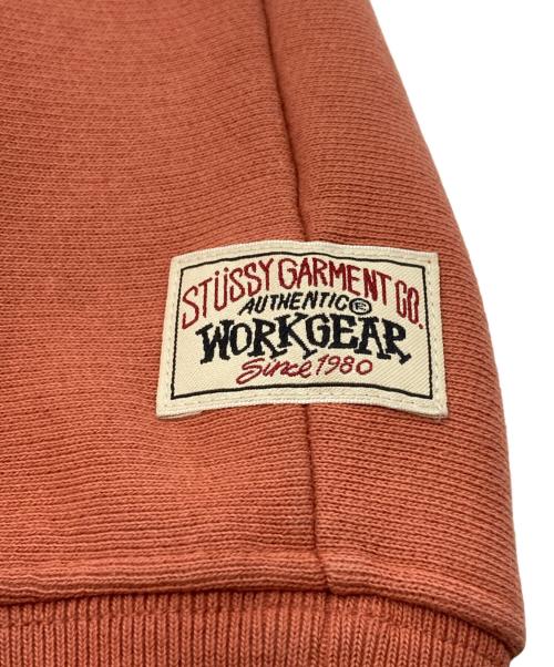 stussy（ステューシー）stussy (ステューシー) FLEECE RAGLAN ZIP HOODIE ブラウン サイズ:Sの古着・服飾アイテム