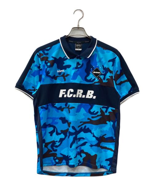 F.C.R.B.（エフシーレアルブリストル）F.C.R.B. (エフシーレアルブリストル) カモフラゲームシャツ ブルー サイズ:Mの古着・服飾アイテム