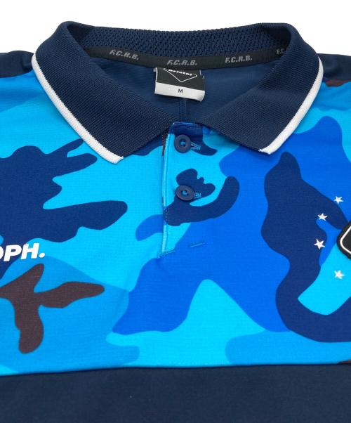 F.C.R.B.（エフシーレアルブリストル）F.C.R.B. (エフシーレアルブリストル) カモフラゲームシャツ ブルー サイズ:Mの古着・服飾アイテム