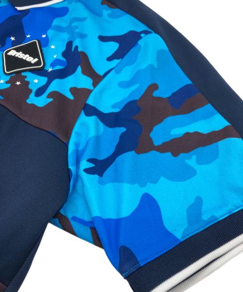 F.C.R.B.（エフシーレアルブリストル）F.C.R.B. (エフシーレアルブリストル) カモフラゲームシャツ ブルー サイズ:Mの古着・服飾アイテム