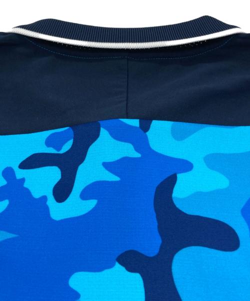 F.C.R.B.（エフシーレアルブリストル）F.C.R.B. (エフシーレアルブリストル) カモフラゲームシャツ ブルー サイズ:Mの古着・服飾アイテム