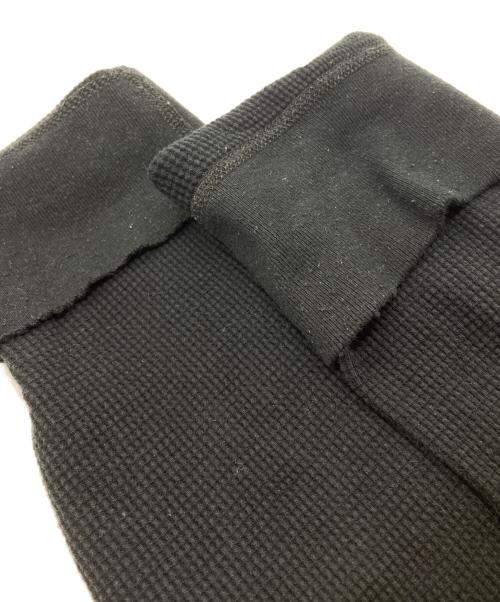 ANCELLM（アンセルム）ANCELLM (アンセルム) DAMAGE WAFFLE CREW LS T-SHIRT ブラック サイズ:3の古着・服飾アイテム