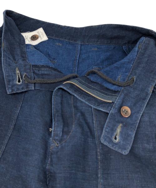 45R（フォーティファイブ・アール）45R (フォーティファイブ・アール) リネン100% 908 ベイカー パンツ インディゴ サイズ:1の古着・服飾アイテム