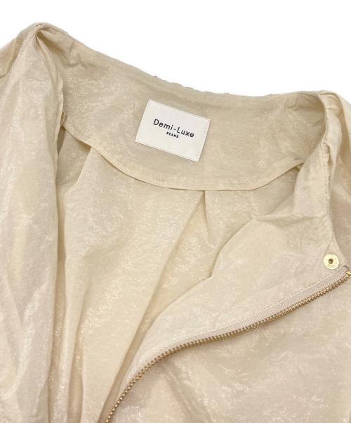 Demi-Luxe Beams（デミルクス ビームス）Demi-Luxe BEAMS (デミルクス ビームス) MARISOLシアーブルゾン ベージュ サイズ:38の古着・服飾アイテム
