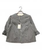 45Rフォーティファイブ・アール）の古着「小麦デニムのレフアブラウス」｜ネイビー