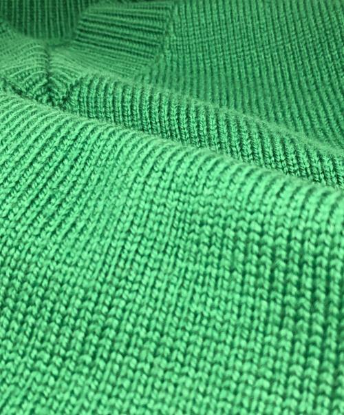 Maison Margiela（メゾンマルジェラ）Maison Margiela (メゾンマルジェラ) タバードVネック トップス カシミヤ混ウール ジレ グリーン サイズ:Sの古着・服飾アイテム