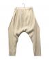 HOMME PLISSE ISSEY MIYAKE (オム プリッセ イッセイ ミヤケ) プリーツサルエルパンツ ベージュ サイズ:3：21000円