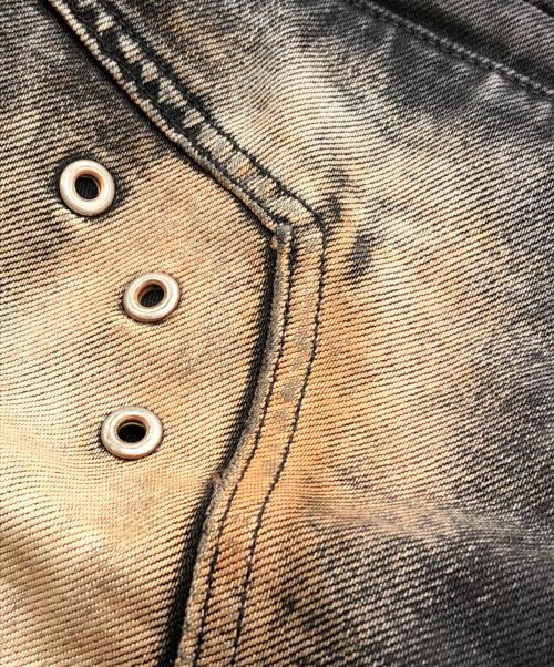 PERSONSOUL（パーソンソウル）PERSONSOUL (パーソンソウル) Skirt Armor Dirty Jeans ブラック サイズ:Mの古着・服飾アイテム