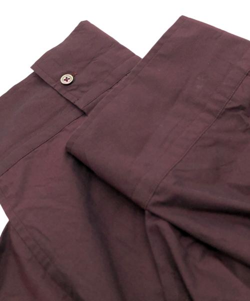 KEISUKEYOSHIDA（ケイスケヨシダ）KEISUKEYOSHIDA (ケイスケヨシダ) big ribbon shirt ボルドー サイズ:FREEの古着・服飾アイテム