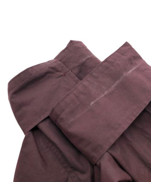 KEISUKEYOSHIDA（ケイスケヨシダ）KEISUKEYOSHIDA (ケイスケヨシダ) big ribbon shirt ボルドー サイズ:FREEの古着・服飾アイテム