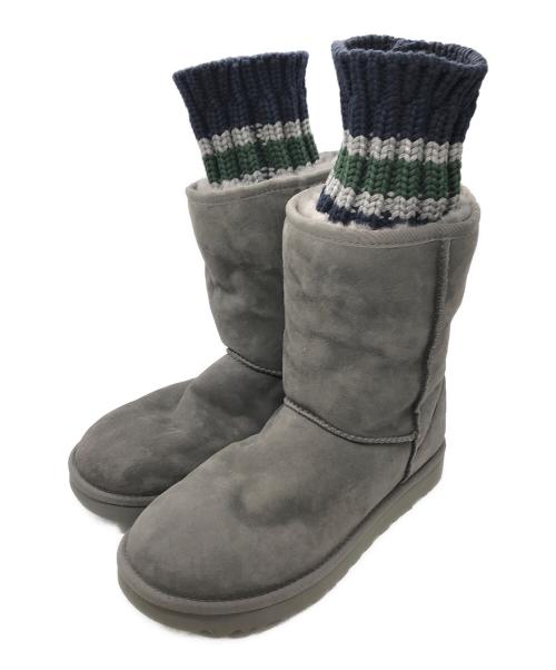 UGG（アグ）UGG (アグ) sacai (サカイ) KNIT CLASSIC SHORT ネイビー サイズ:25cmの古着・服飾アイテム
