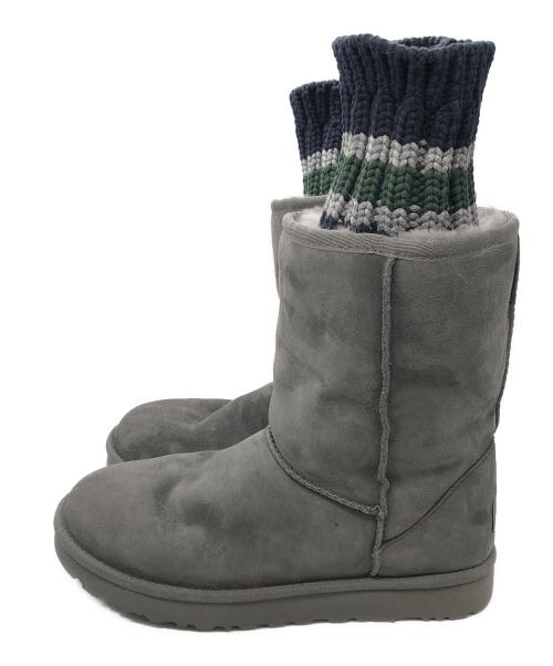 UGG（アグ）UGG (アグ) sacai (サカイ) KNIT CLASSIC SHORT ネイビー サイズ:25cmの古着・服飾アイテム