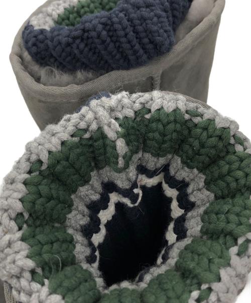 UGG（アグ）UGG (アグ) sacai (サカイ) KNIT CLASSIC SHORT ネイビー サイズ:25cmの古着・服飾アイテム