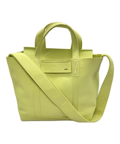 zattu（ザッツ）zattu (ザッツ) 2WAYトートバッグ イエロー サイズ:下記参照の古着・服飾アイテム