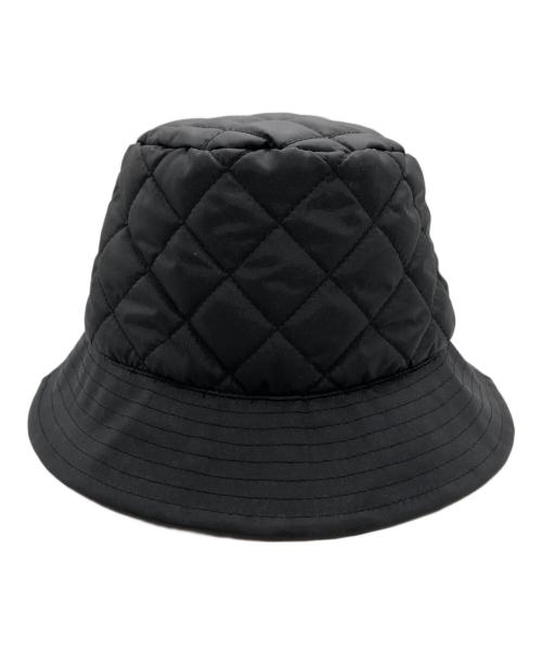 CELINE（セリーヌ）CELINE (セリーヌ) キルティングバケットハット ブラック×オレンジ サイズ:Mの古着・服飾アイテム