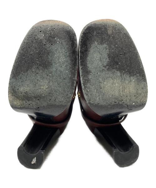 Yves Saint Laurent（イヴサンローラン）Yves Saint Laurent (イヴサンローラン) ショートブーツ ボルドー サイズ:36 1/2の古着・服飾アイテム