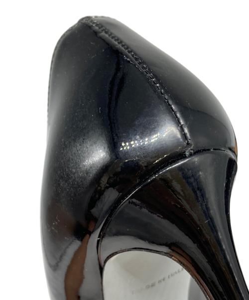 PRADA（プラダ）PRADA (プラダ) エナメルヒールパンプス ブラック サイズ:35の古着・服飾アイテム