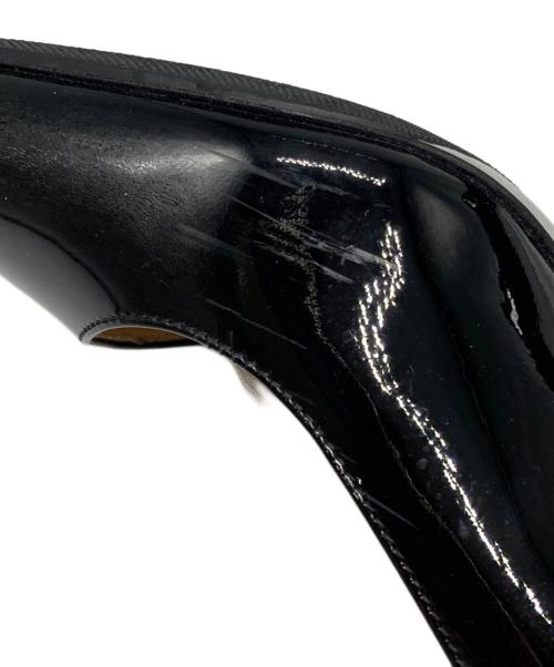 PRADA（プラダ）PRADA (プラダ) エナメルヒールパンプス ブラック サイズ:35の古着・服飾アイテム