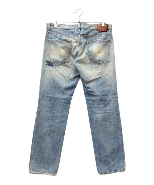 DSQUARED2（ディースクエアード）DSQUARED2 (ディースクエアード) リペア加工デニムパンツ インディゴ サイズ:48の古着・服飾アイテム