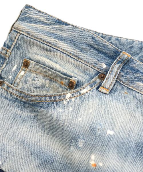 DSQUARED2（ディースクエアード）DSQUARED2 (ディースクエアード) リペア加工デニムパンツ インディゴ サイズ:48の古着・服飾アイテム
