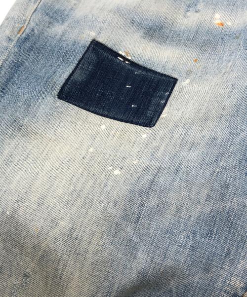DSQUARED2（ディースクエアード）DSQUARED2 (ディースクエアード) リペア加工デニムパンツ インディゴ サイズ:48の古着・服飾アイテム