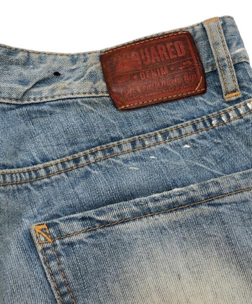 DSQUARED2（ディースクエアード）DSQUARED2 (ディースクエアード) リペア加工デニムパンツ インディゴ サイズ:48の古着・服飾アイテム