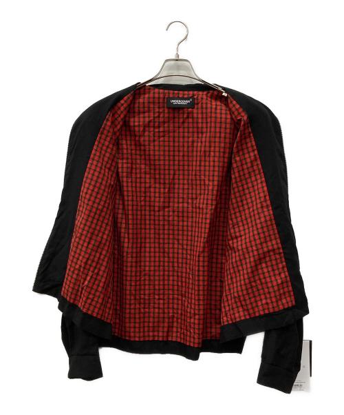 UNDERCOVER（アンダーカバー）UNDERCOVER (アンダーカバー) レーヨンジップアップブルゾン ブラック サイズ:3の古着・服飾アイテム