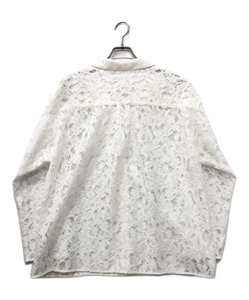 Noble（ノーブル）Noble (ノーブル) ボタニカルレースオープンカラーシャツ ホワイト サイズ:下記参照の古着・服飾アイテム